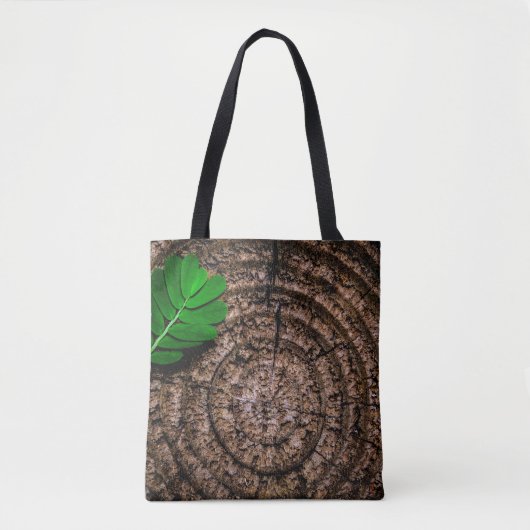 Abstraktes Laubbaumgestein grün Tasche (Vorderseite)