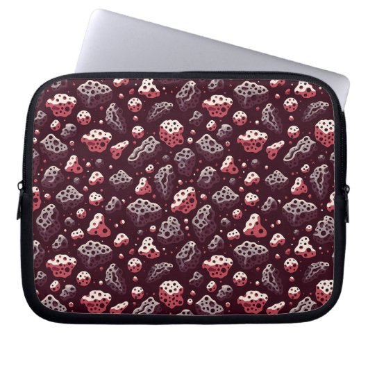 Abstraktes Lava Rock Pattern Laptopschutzhülle (Vorderseite)