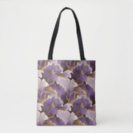 abstraktes Lavendel und Gold Tasche