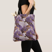 abstraktes Lavendel und Gold Tasche (Von Nahem)