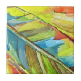 Abstraktes Leadesign Fliese