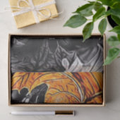 Abstraktes Leadesign im Herbst Seidenpapier (Geschenk)