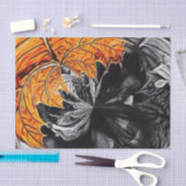 Abstraktes Leadesign im Herbst Seidenpapier (Handwerk)