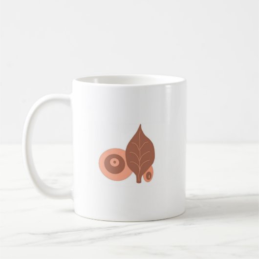 Abstraktes Leadesign Kaffeetasse (Links)