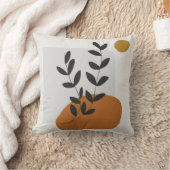 Abstraktes Leaf Illustration Art Kissen (Decke)