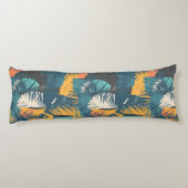 Abstraktes Leaf Muster Kissen (Rückseite)