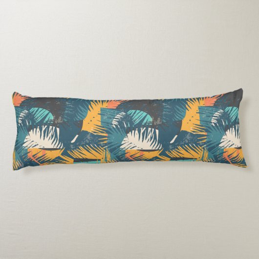 Abstraktes Leaf Muster Kissen (Rückseite)