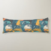 Abstraktes Leaf Muster Kissen (Vorderseite)