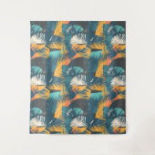 Abstraktes Leaf-Muster Wandteppich (Vorderseite)