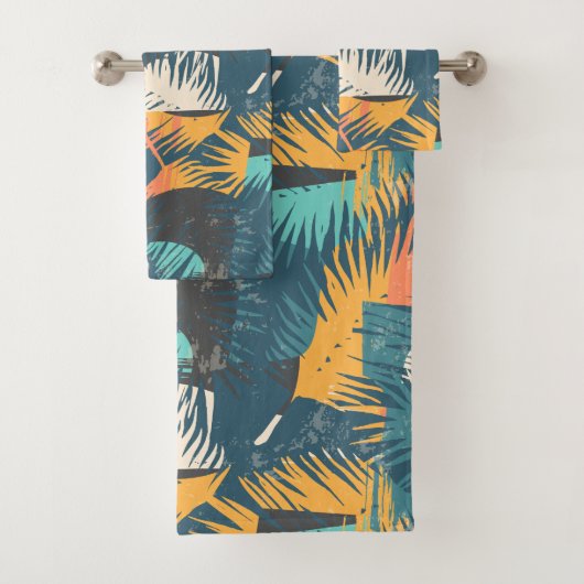 Abstraktes Leaf Pattern Handtuchhandtuch Set (Insitu)