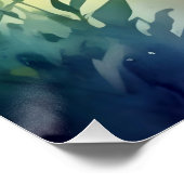 Abstraktes Leaf Poster Hintergrundbild Baumkunst (Ecke)