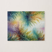 Abstraktes Leaf Poster Hintergrundbild Baumkunst Puzzle (Horizontal)