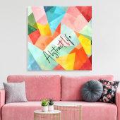 Abstraktes Leben farbig Leinwanddruck (Insitu (Wohnzimmer))