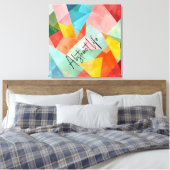 Abstraktes Leben farbig Leinwanddruck (Insitu (Schlafzimmer))