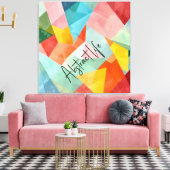 Abstraktes Leben farbig Leinwanddruck (Insitu (Wohnzimmer))