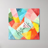 Abstraktes Leben farbig Leinwanddruck (Vorderseite)