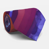Abstraktes lebendiges Design, Premium-Synthetik Krawatte (Gerollt)