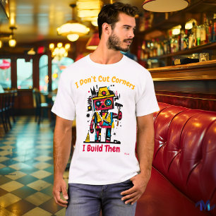 Abstraktes Lebendiges Grafik-T-Shirt für Roboterba T-Shirt