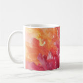Abstraktes, lebendiges Korallenriff Kaffeetasse (Links)