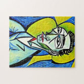 Abstraktes, lebendiges Kunstmuseum Puzzle (Horizontal)