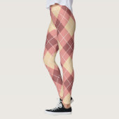 Abstraktes lebendiges Muster bunt kariert Leggings (Links)