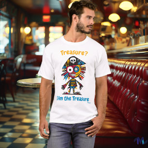 Abstraktes Lebendiges Piratenschatz T-Shirt