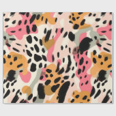 Abstraktes Leopard-Musterpapier Geschenkpapier (Flach)