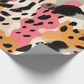 Abstraktes Leopard-Musterpapier Geschenkpapier (Ecke)