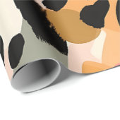 Abstraktes Leopard-Musterpapier Geschenkpapier (Rolleneckpunkt)