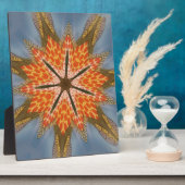 Abstraktes Leopardenmuster: Kaleidoskop-Effekt Fotoplatte (Seite)