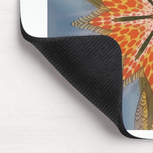 Abstraktes Leopardenmuster: Kaleidoskop-Effekt Mousepad (Ecke)