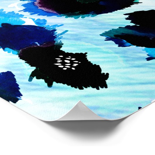 Abstraktes Leopardenmuster Poster (Ecke)