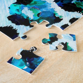 Abstraktes Leopardenmuster Puzzle (Seite)