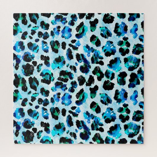 Abstraktes Leopardenmuster Puzzle (Vertikal)