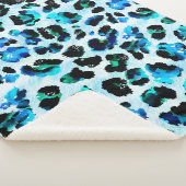 Abstraktes Leopardenmuster Sherpadecke (3/4)