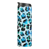 Abstraktes Leopardenmuster Thermosbecher (Nach rechts gedreht)