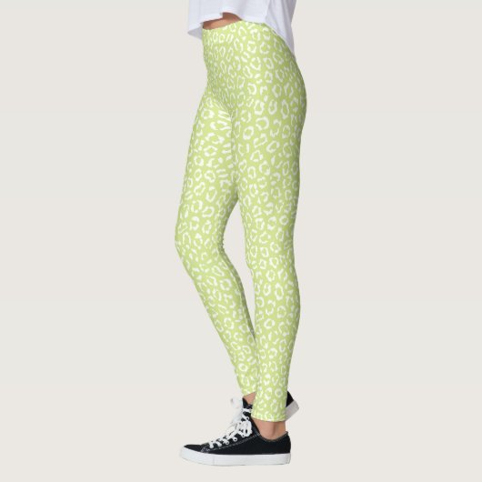 Abstraktes Leopardmuster Leggings (Links)