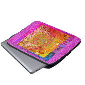 Abstraktes Leuchten Laptopschutzhülle (Vorne Knopf)