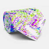 Abstraktes, leuchtendes Multicolor-Muster Geschenk Krawatte (Gerollt)