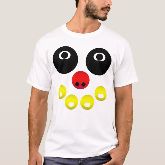 Abstraktes Leuchtgesicht T-Shirt (Vorderseite)