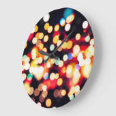 Abstraktes Licht: Einfache Textur Große Wanduhr (Winkel)