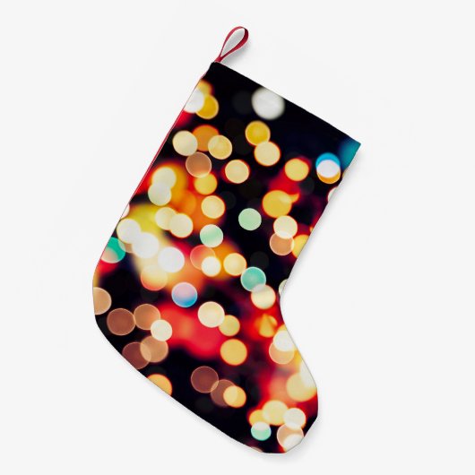 Abstraktes Licht: Einfache Textur Kleiner Weihnachtsstrumpf (Vorderansicht (hängend))