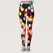 Abstraktes Licht: Einfache Textur Leggings (Vorderseite)