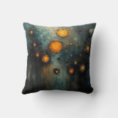 Abstraktes Licht im dunklen Ai-Kunstdesign Kissen (Rückseite)