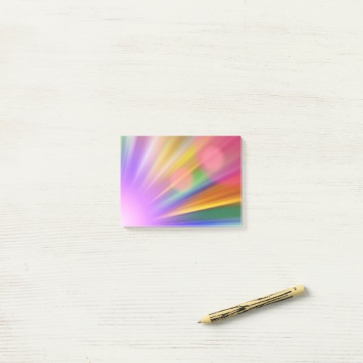 Abstraktes Licht Post-it Klebezettel (Auf Schreibtisch)