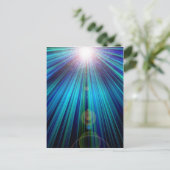 Abstraktes Licht Postkarte (Stehend Vorderseite)
