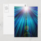 Abstraktes Licht Postkarte (Vorne/Hinten)