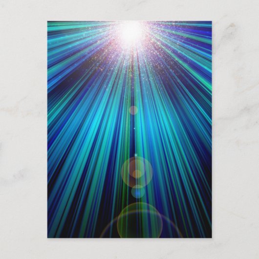 Abstraktes Licht Postkarte (Vorderseite)