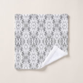 Abstraktes Lichtgeometrie-Muster Badhandtuch Set (Waschlappen)