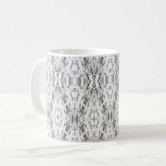 Abstraktes Lichtgeometrie-Muster Kaffeetasse (Vorderseite Links)